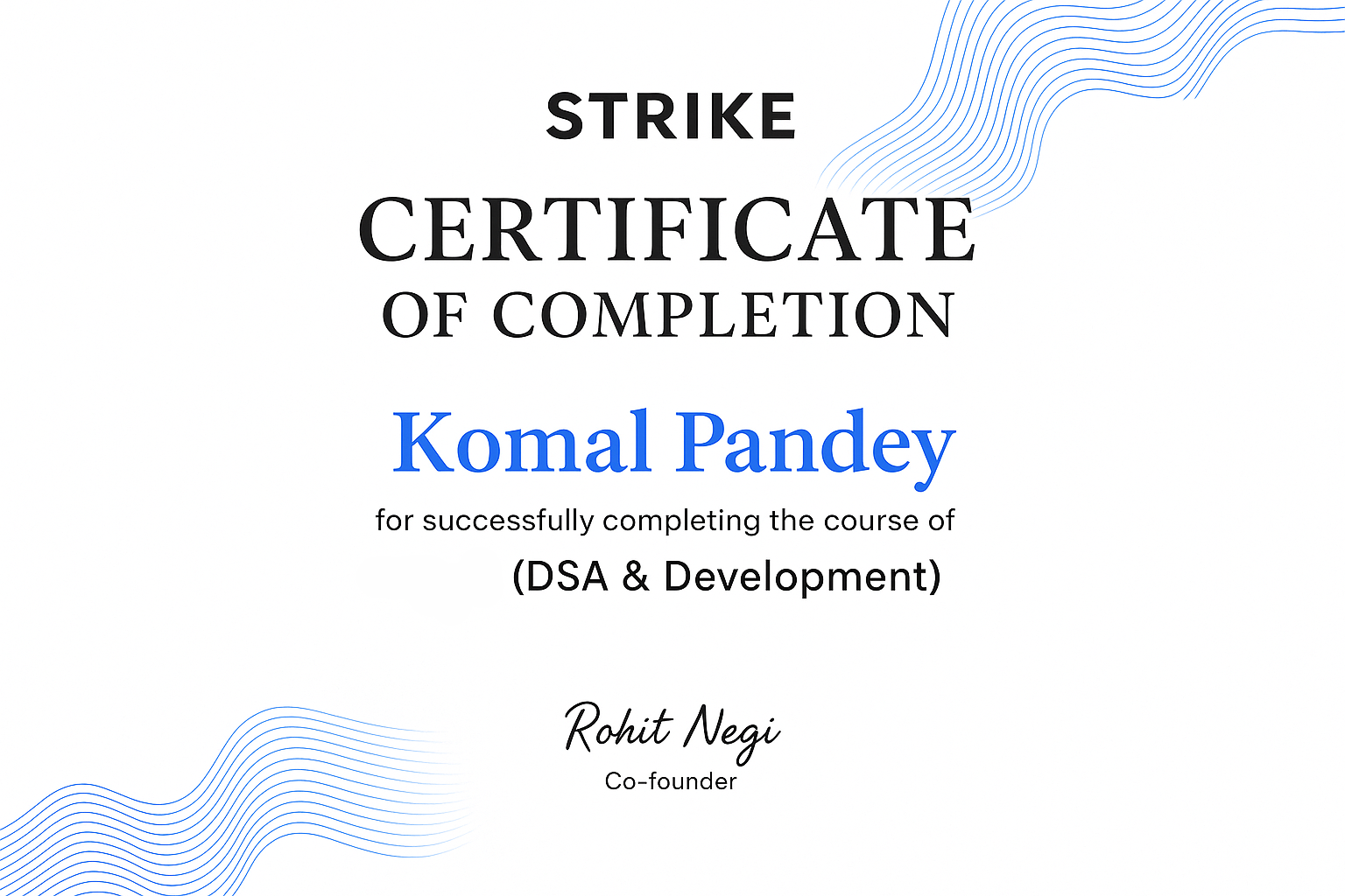 Certificate Preview